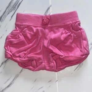 Old Navy Baby Girl’s Sz 0-3mo Pink Shorts with pockets 100% Cotton